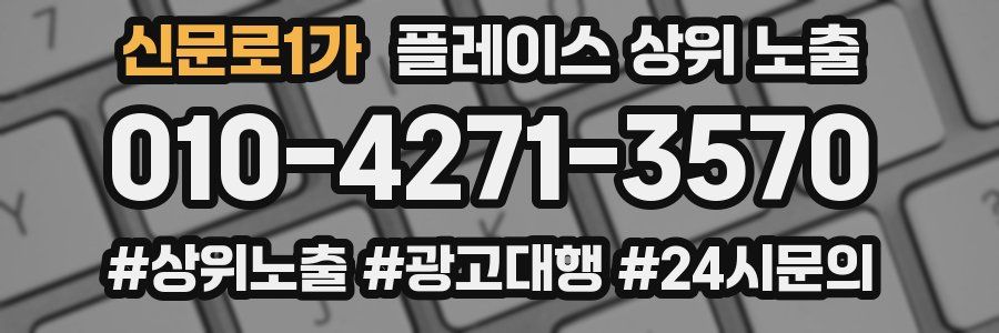 신문로1가 플레이스 상위 노출