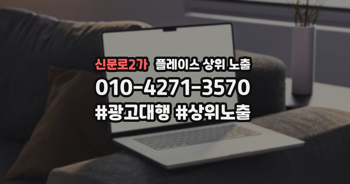 신문로2가 플레이스 상위 노출