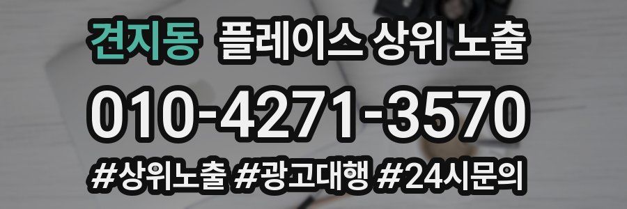 견지동 플레이스 상위 노출