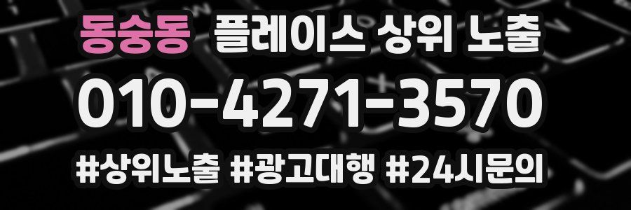 동숭동 플레이스 상위 노출