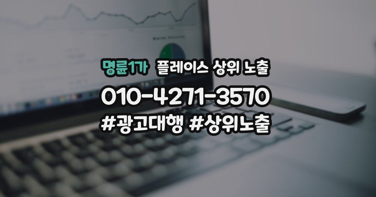 명륜1가 플레이스 상위 노출