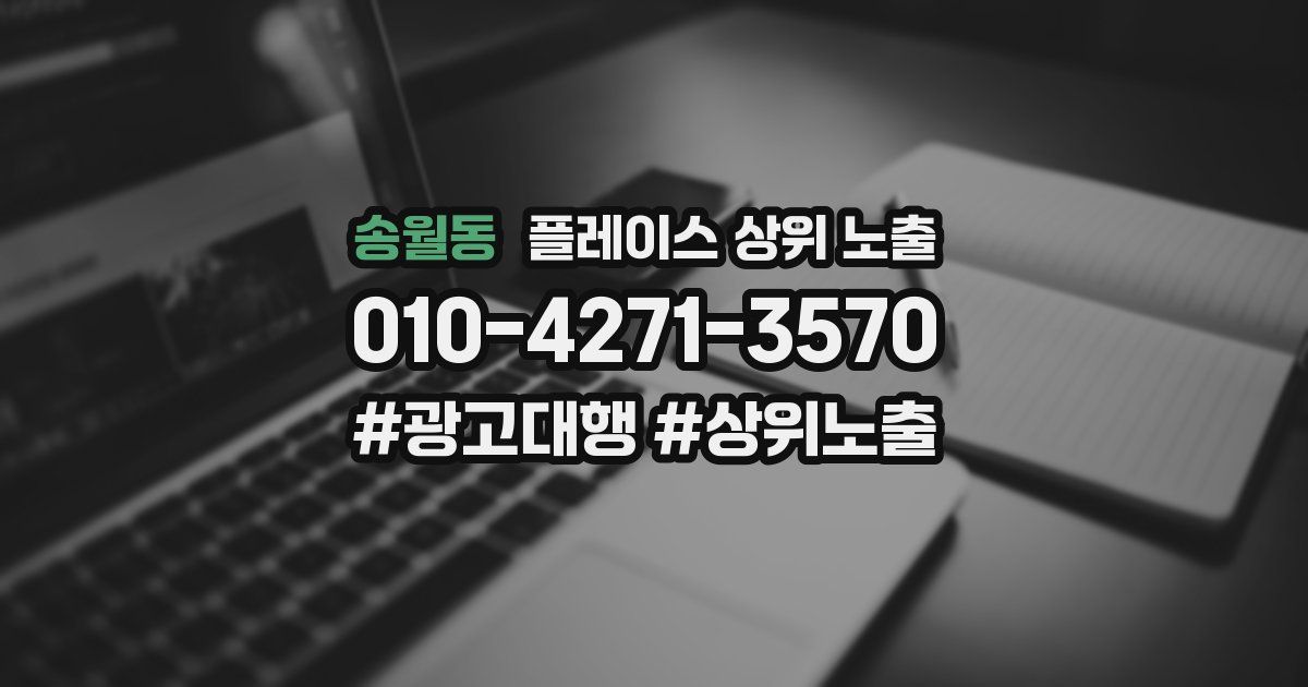 송월동 플레이스 상위 노출