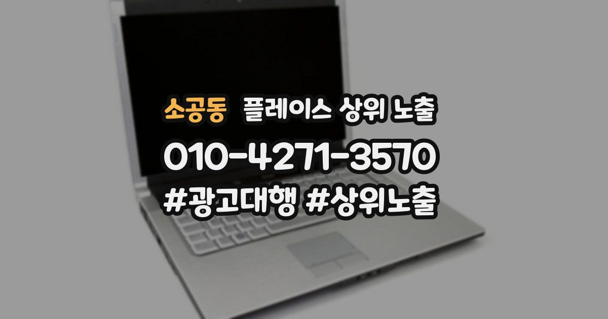 소공동 플레이스 상위 노출
