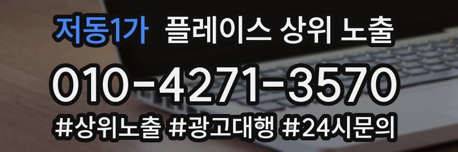 저동1가 플레이스 상위 노출