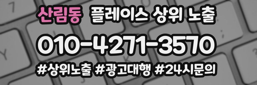 산림동 플레이스 상위 노출