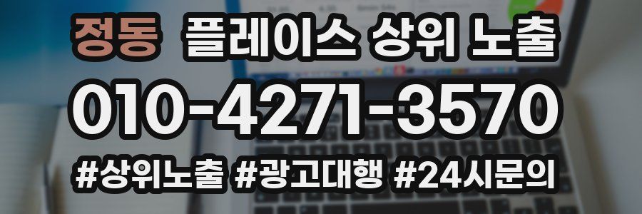 정동 플레이스 상위 노출