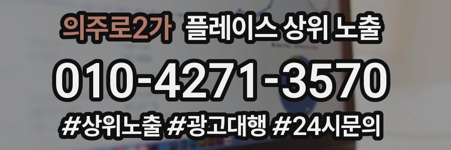 의주로2가 플레이스 상위 노출
