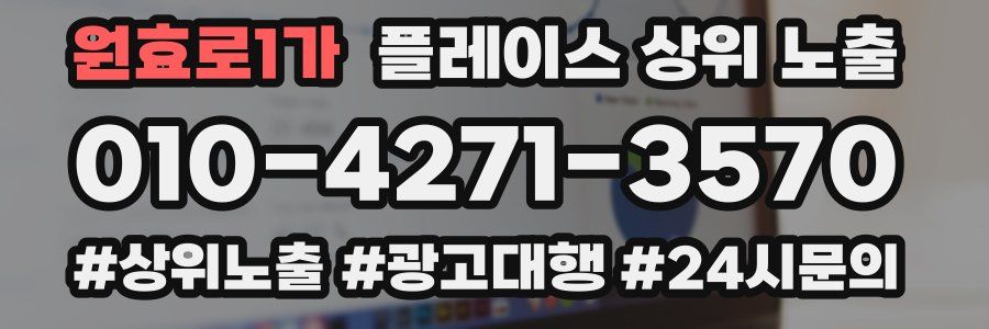 원효로1가 플레이스 상위 노출