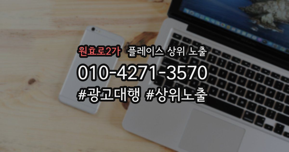 원효로2가 플레이스 상위 노출