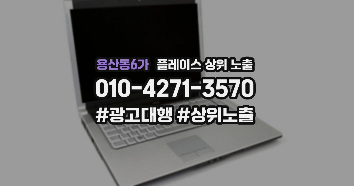 용산동6가 플레이스 상위 노출
