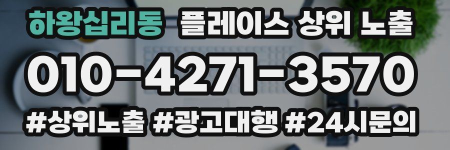 하왕십리동 플레이스 상위 노출