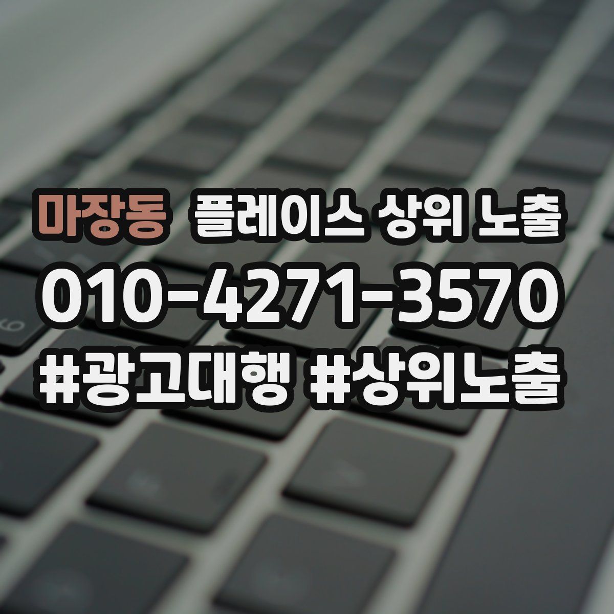 마장동 플레이스 상위 노출