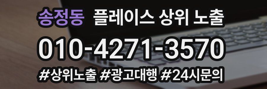 송정동 플레이스 상위 노출