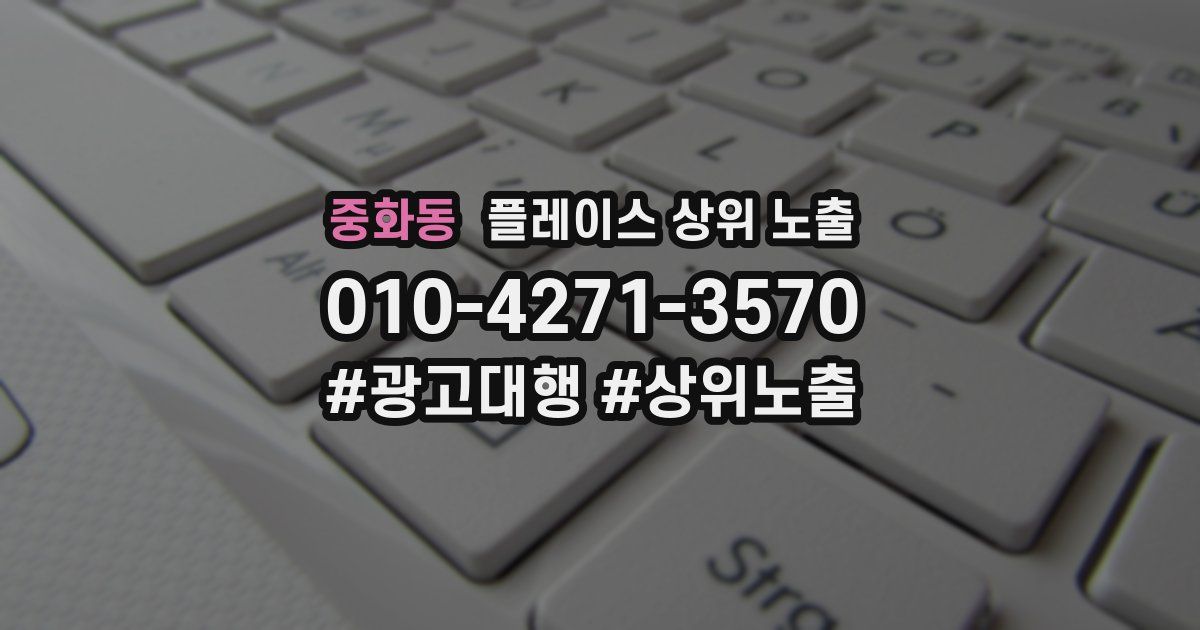 중화동 플레이스 상위 노출