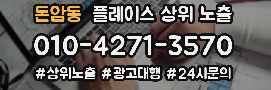 돈암동 플레이스 상위 노출