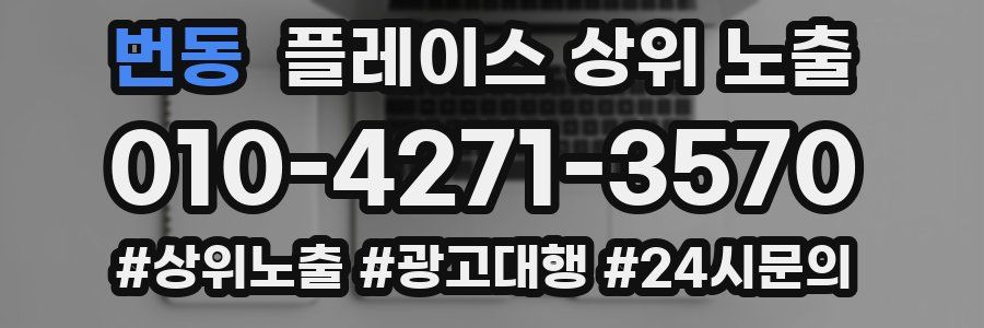 번동 플레이스 상위 노출