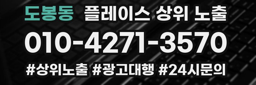 도봉동 플레이스 상위 노출