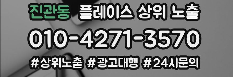 진관동 플레이스 상위 노출