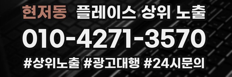 현저동 플레이스 상위 노출