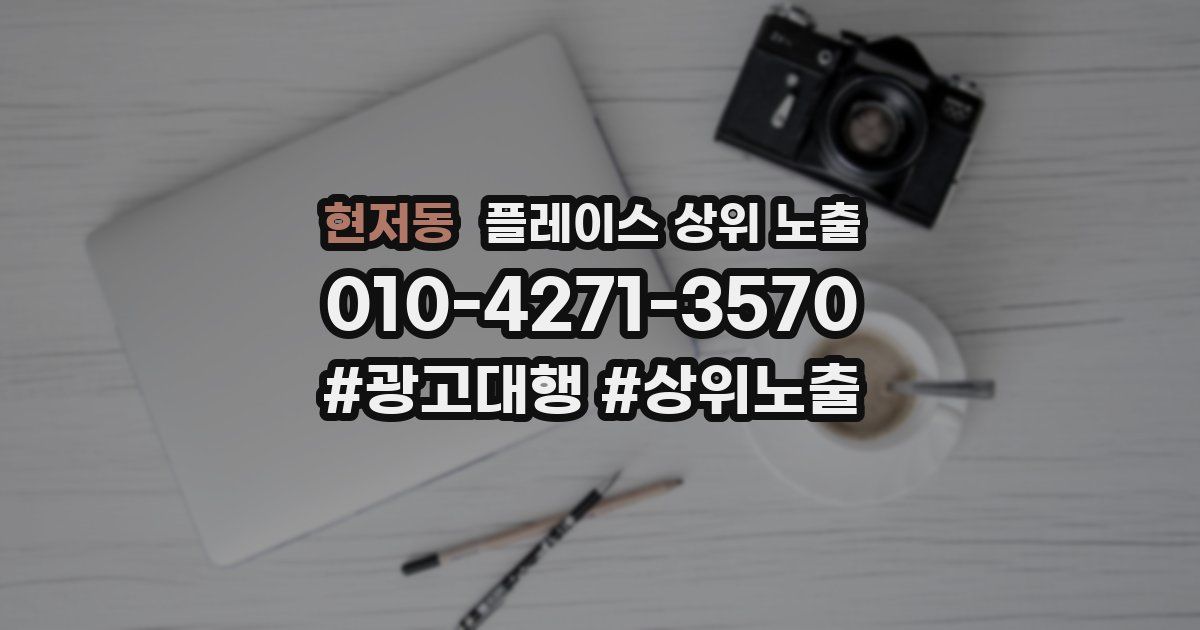 현저동 플레이스 상위 노출