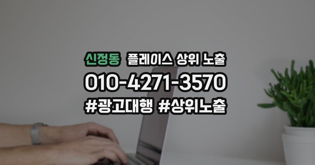 신정동 플레이스 상위 노출