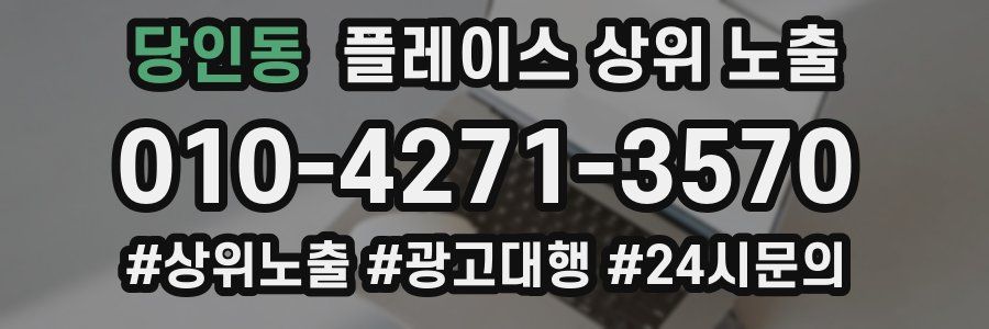 당인동 플레이스 상위 노출