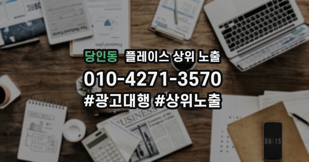 당인동 플레이스 상위 노출