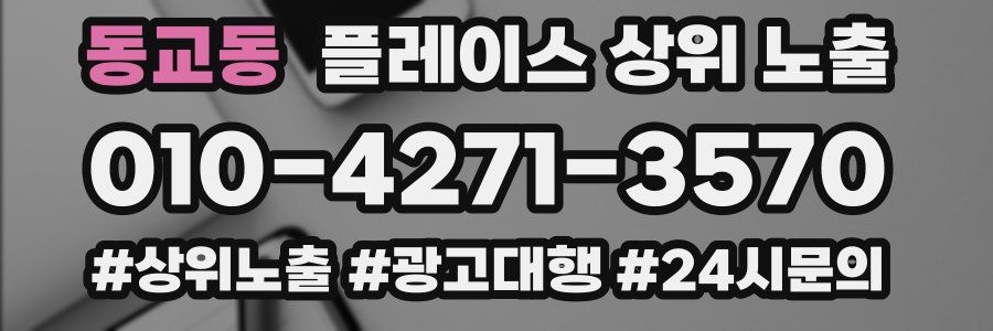 동교동 플레이스 상위 노출