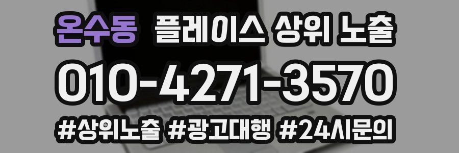 온수동 플레이스 상위 노출