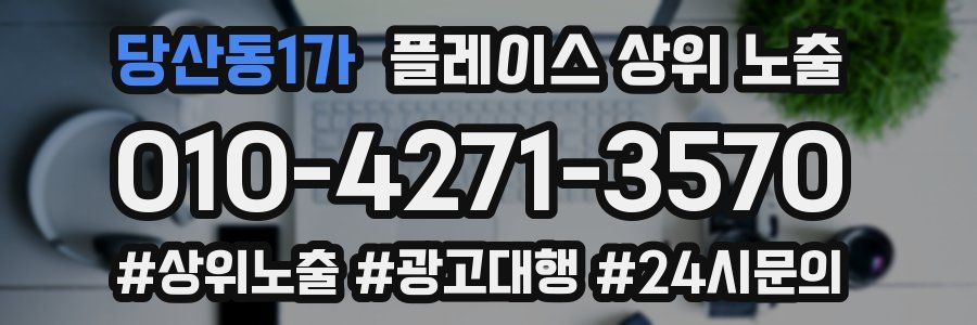 당산동1가 플레이스 상위 노출