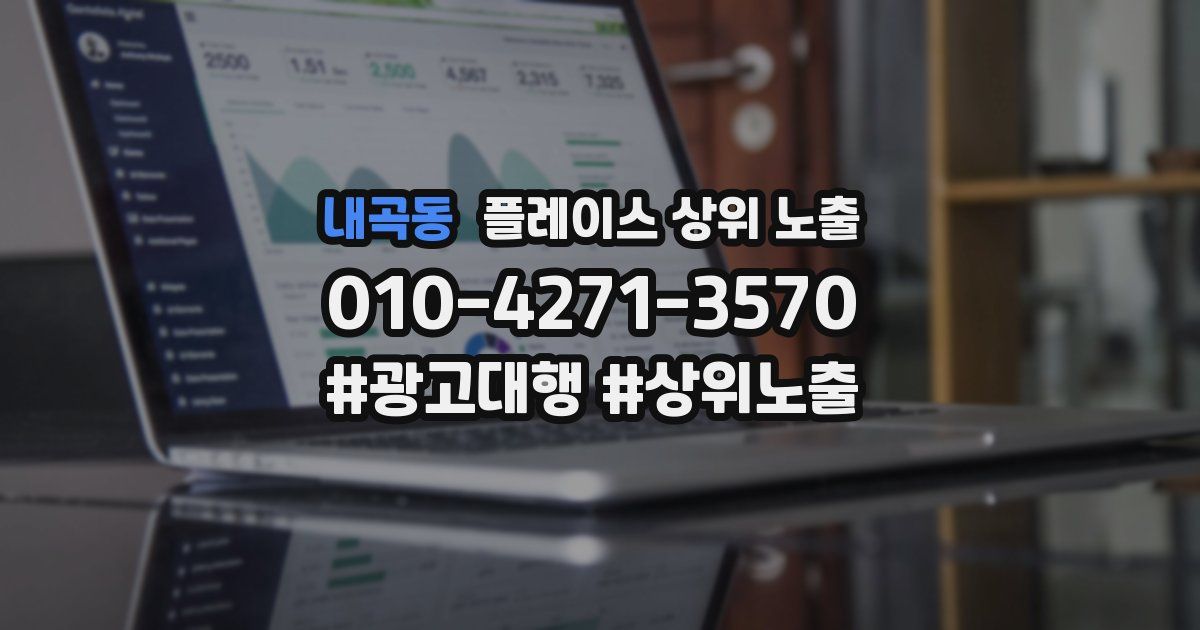 내곡동 플레이스 상위 노출