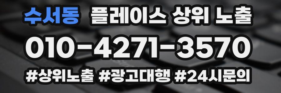 수서동 플레이스 상위 노출