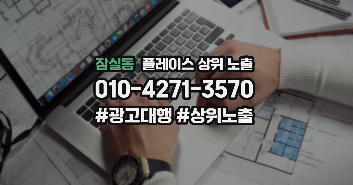 잠실동 플레이스 상위 노출