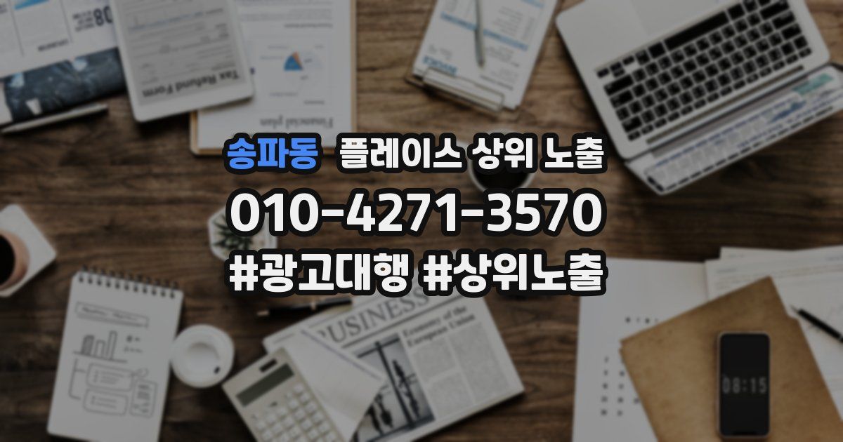 송파동 플레이스 상위 노출