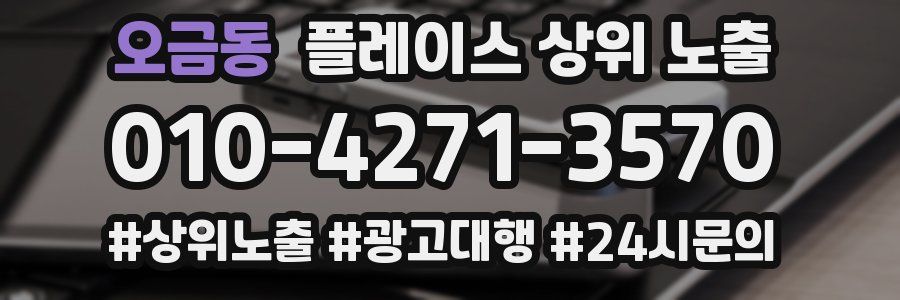 오금동 플레이스 상위 노출