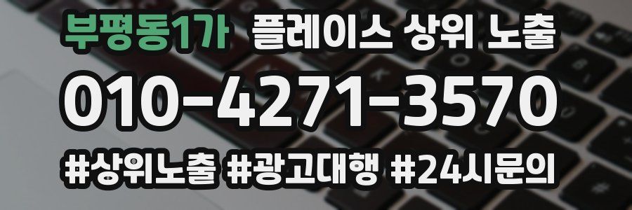 부평동1가 플레이스 상위 노출