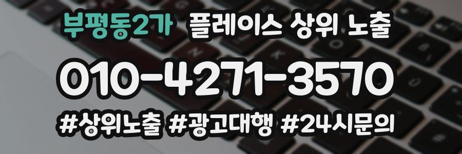 부평동2가 플레이스 상위 노출