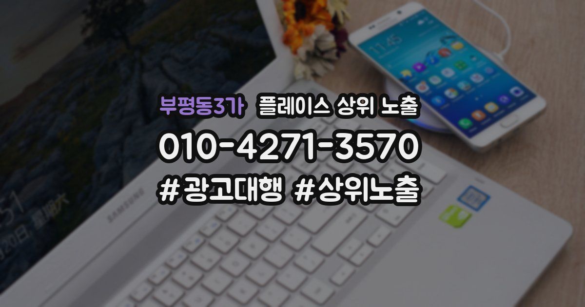 부평동3가 플레이스 상위 노출