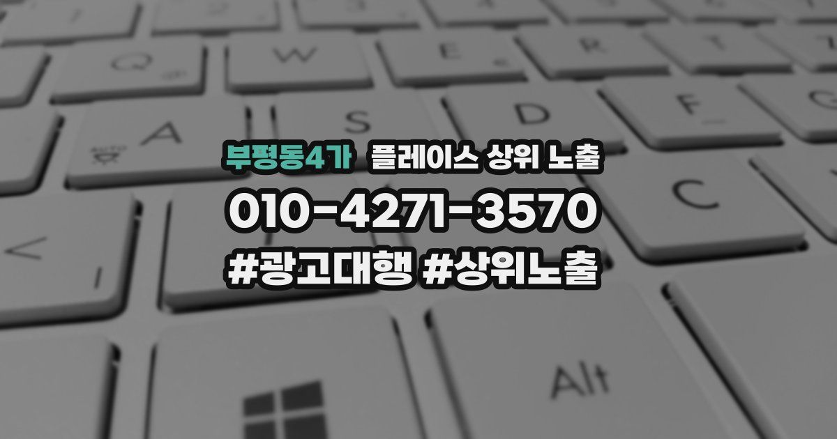 부평동4가 플레이스 상위 노출