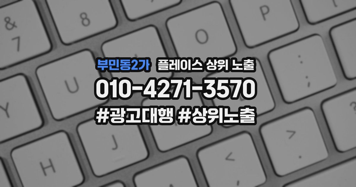 부민동2가 플레이스 상위 노출