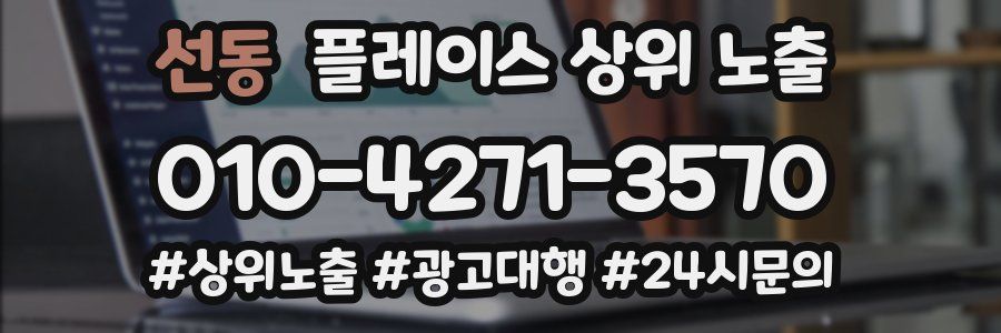 선동 플레이스 상위 노출