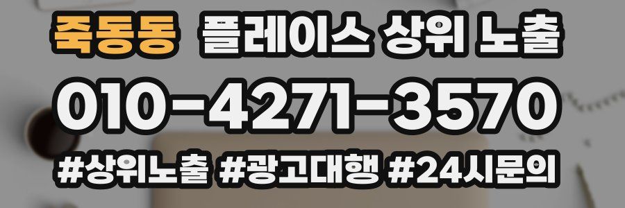 죽동동 플레이스 상위 노출