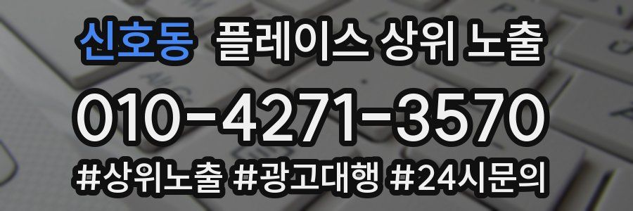 신호동 플레이스 상위 노출