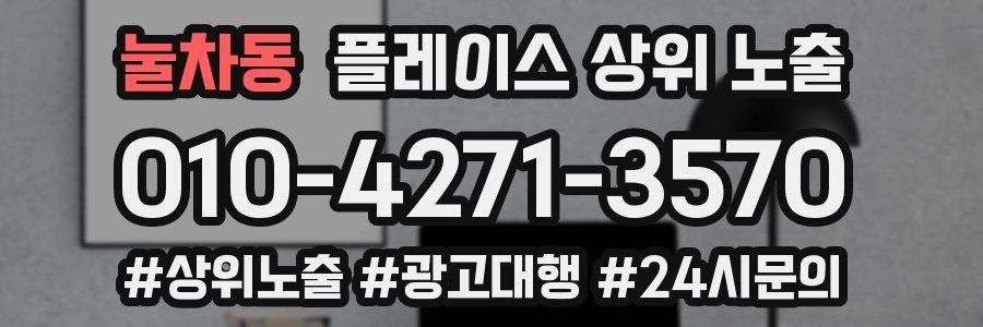 눌차동 플레이스 상위 노출