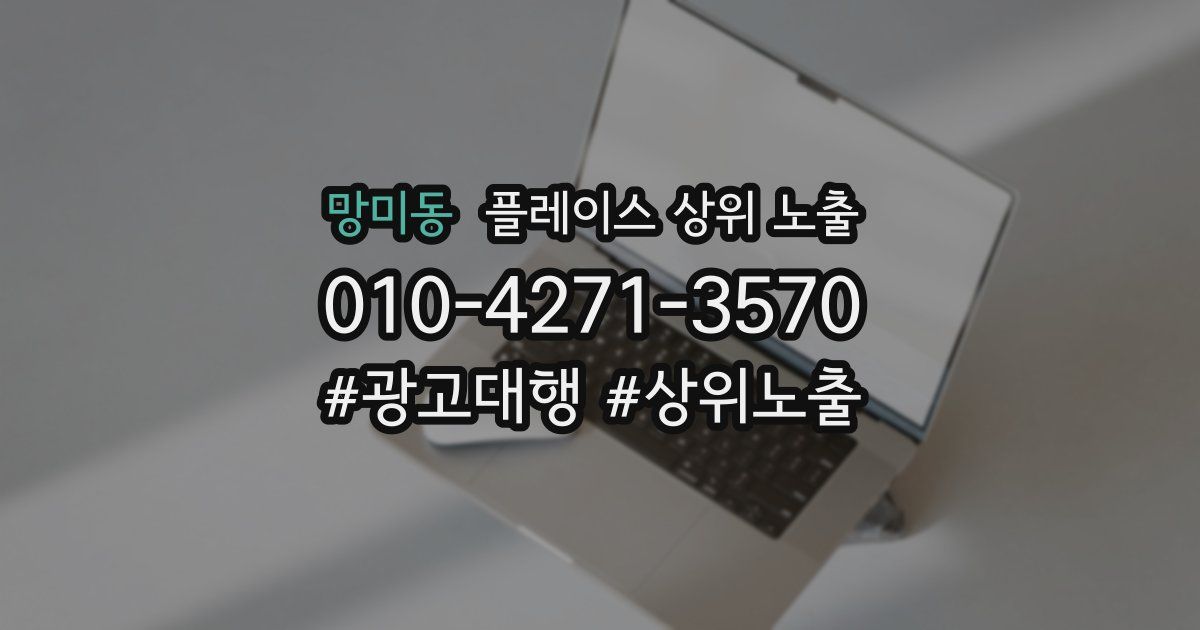 망미동 플레이스 상위 노출