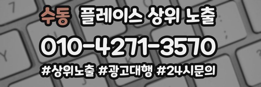수동 플레이스 상위 노출