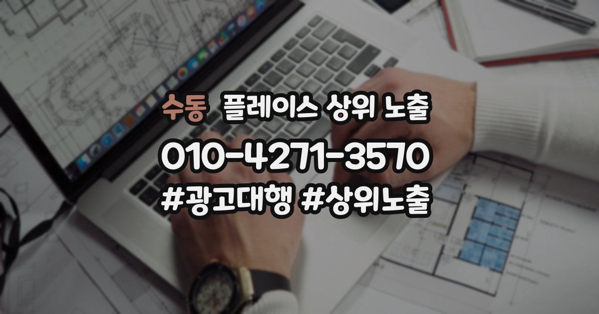 수동 플레이스 상위 노출