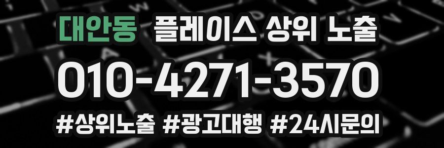 대안동 플레이스 상위 노출