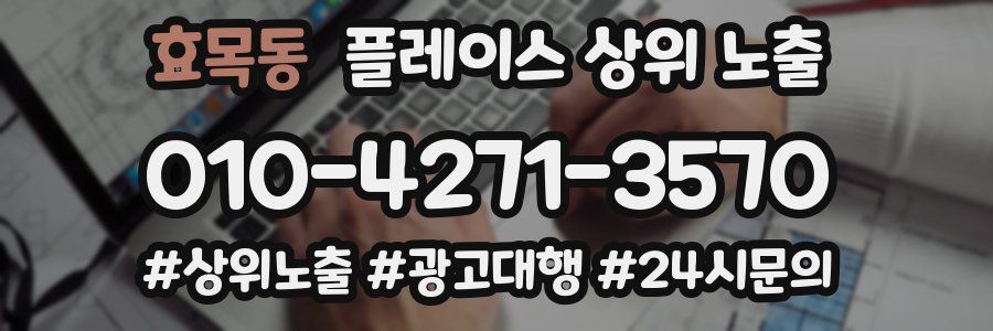효목동 플레이스 상위 노출