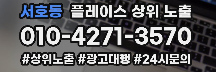 서호동 플레이스 상위 노출